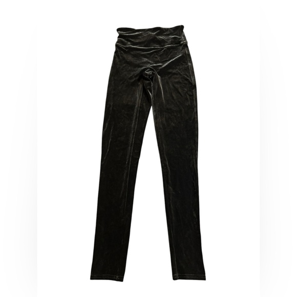 Spanx Black Velvet Leggings - Picture 1 of 10